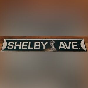 Shelby Ave Metal Sign